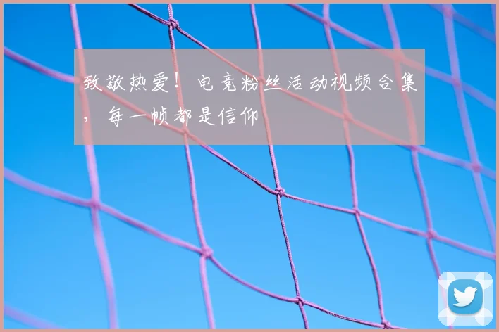 致敬热爱！电竞粉丝活动视频合集，每一帧都是信仰